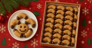 Foukané ořechové rohlíčky s čokoládou