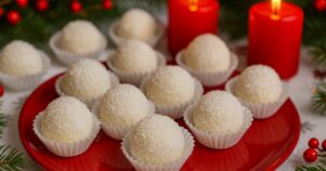 Kokosové kuličky s bílou čokoládou