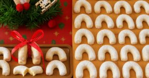 Tradiční vanilkové rohlíčky s ořechy