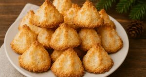 Vláčné vánoční kokosky ze 4 surovin