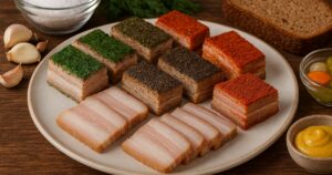 Nakládaný kořeněný bůček s česnekem