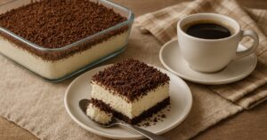 Nízkokalorický dezert z banánů, tvarohu a čokolády