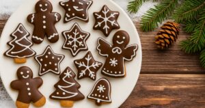 Perníčky s čokoládovou polevou a kokosem