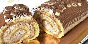 Tiramisu roláda s krémem z mascarpone