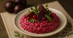Salát z červené řepy s domácí majonézou
