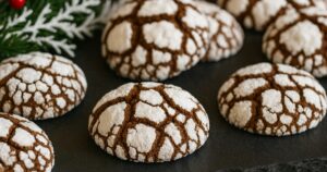 Čokoládové crinkles s vanilkou