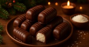 Bounty válečky s kokosem a čokoládou