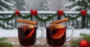 Červené svařené víno s medem