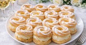 Domácí věnečky z odpalovaného těsta s krémem