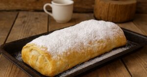 Vláčný jablečný štrúdl se skořicí