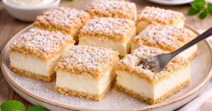 Jednoduchý koláč na plech s jogurtovým krémem