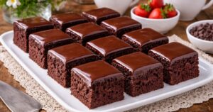 Jednoduchá kakaová buchta s čokoládovou polevou