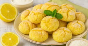 Citrónky v kokosu z jogurtového těsta