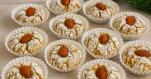 Vánoční mandlová kolečka s vanilkou