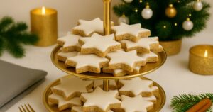 Skořicové hvězdičky s mletými ořechy