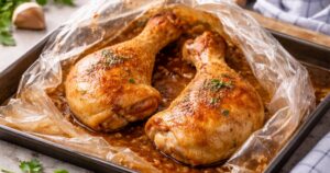 Kuřecí stehna pečená v sáčku