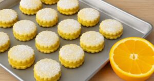 Linecké kytičky s pomerančovou náplní