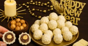 Nepečené čokoládové kuličky s ořechy