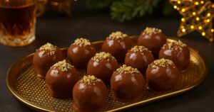 Nepečené ořechové kuličky s čokoládou