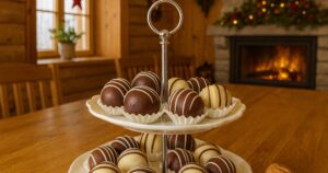 Nepečené smetanové kuličky s čokoládou