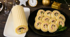 Slaná nepečená roláda s česnekem