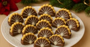 Slepované vějířky s bílou čokoládou