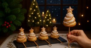 Nutellové stromečky z listového těsta