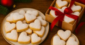 Vanilková srdíčka bez vajec s vanilkou