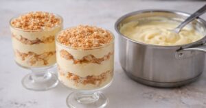 Věneček do skla s vanilkovým krémem