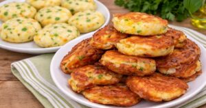 Bramborovo-sýrové placičky v jogurtovém těstíčku