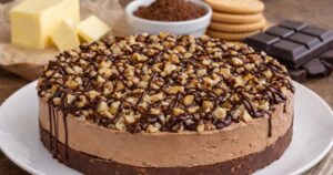 Čokoládový dort s ořechy bez pečení