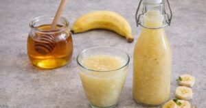Lahodný sirup z banánu a medu proti kašli a bolení v krku