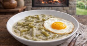 Fazolkové lusky se smetanou