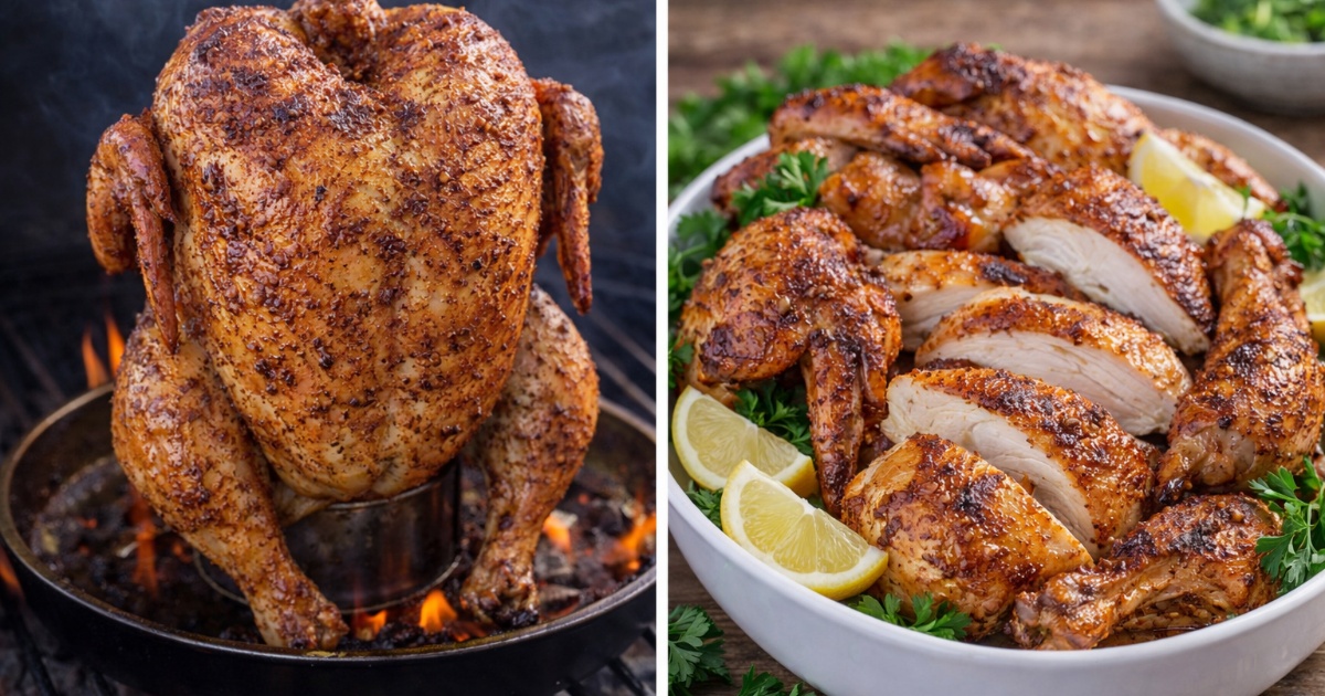 Pečené kuře s křupavou kůžičkou