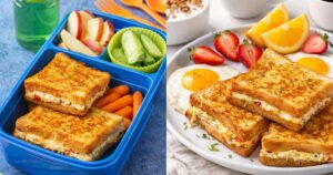 Toasty s vejci, sýrem a zeleninou