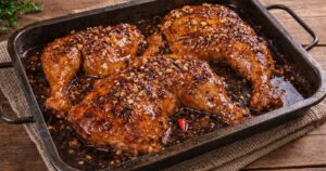 Kuřecí stehna v BBQ marinádě