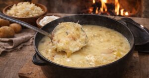 Kyselo-sladká zelňačka se smetanou