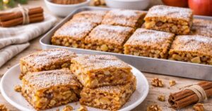 Jablkový koláč se skořicí a ořechy