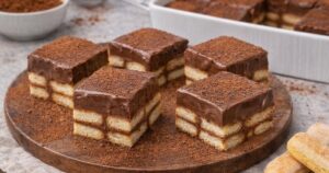 Nepečené pudinkové kostky s kakaem