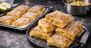 Pudinkové taštičky s jablky a skořicí