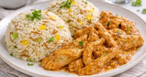 Kuřecí prsa ve smetanové omáčce