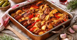 Rychlá živáňská pečeně z plechu