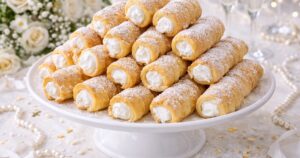 Šlehačkové kremrole plněné bílkovým sněhem