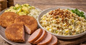 Studentský řízek s hospodským zelným salátem