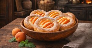 Tvarohové koláčky s meruňkami a vanilkou