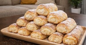 Tvarohové rolky s kokosem a cukrem