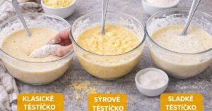 3 druhy těstíčka na obalování