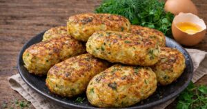 Zelné karbanátky s česnekem a bylinkami