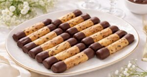 Křupavé vanilkové tyčinky s čokoládou