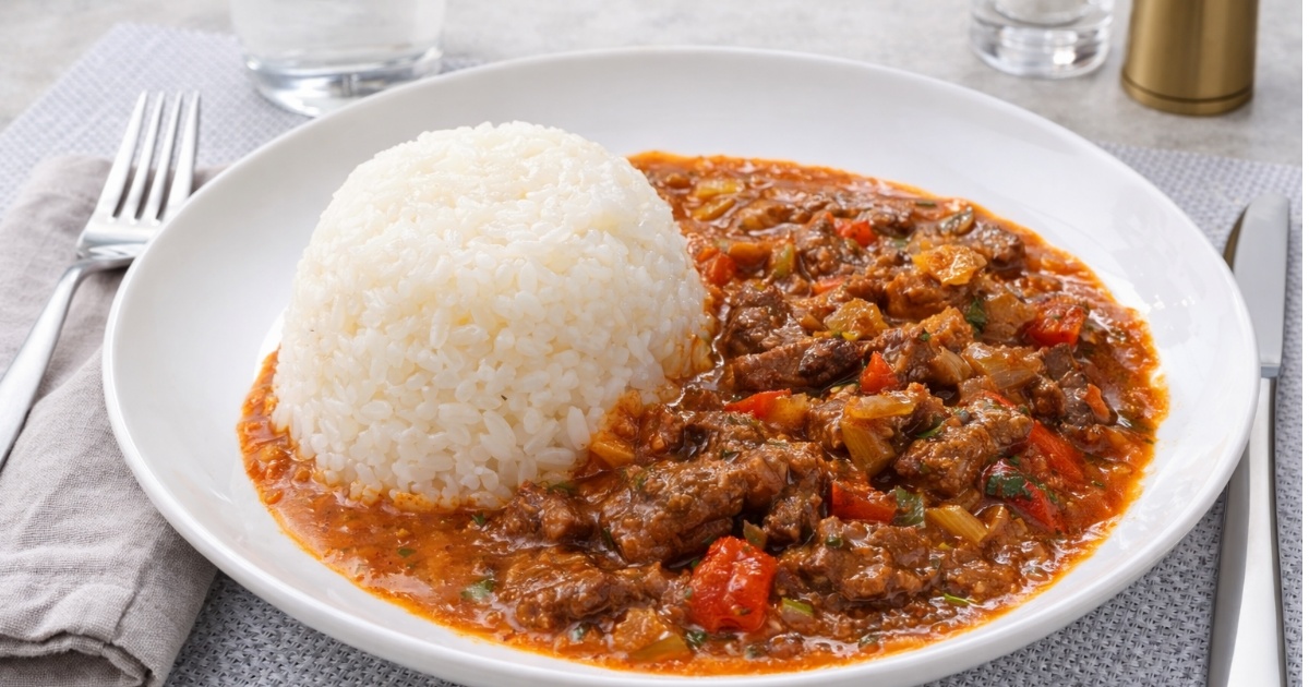 Masová směs na zelenině s rýží